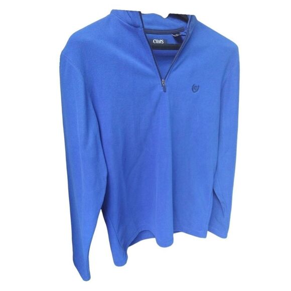Chaps Men's NWOT Royal Blue 1/2 Zip Pullover. - Picture 5 of 10